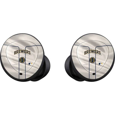 MLB Milwaukee Brewers Home Jersey Galaxy Buds Skin