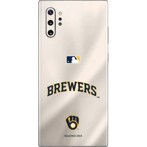 MLB Milwaukee Brewers Home Jersey Galaxy Note 10 Plus Skin