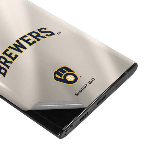 MLB Milwaukee Brewers Home Jersey Galaxy Note 10 Plus Skin