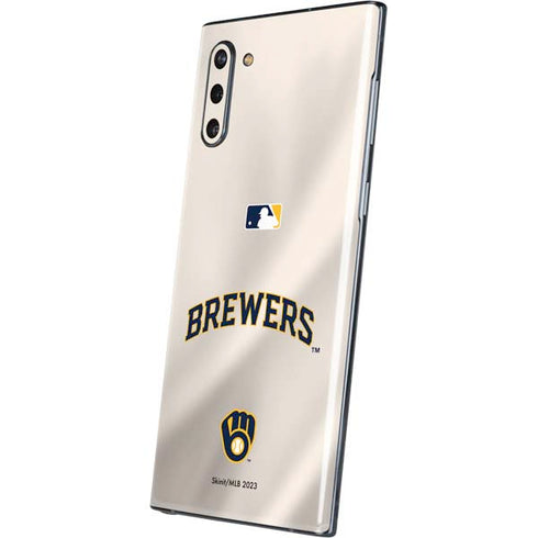 MLB Milwaukee Brewers Home Jersey Galaxy Note 10 Skin