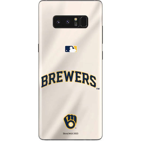MLB Milwaukee Brewers Home Jersey Galaxy Note 8 Skin
