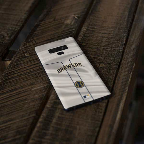 MLB Milwaukee Brewers Home Jersey Galaxy Note 9 Skin