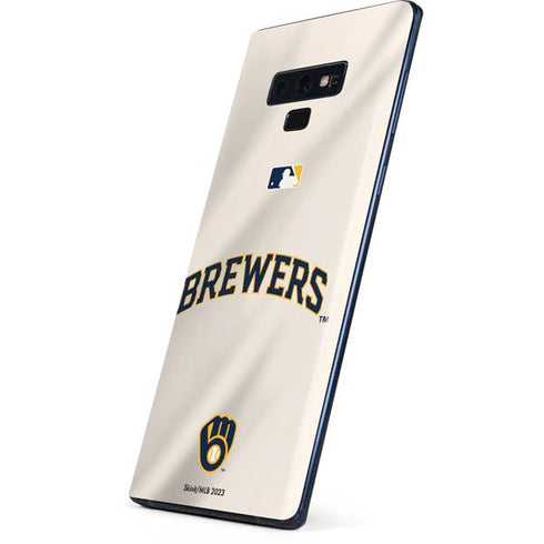 MLB Milwaukee Brewers Home Jersey Galaxy Note 9 Skin