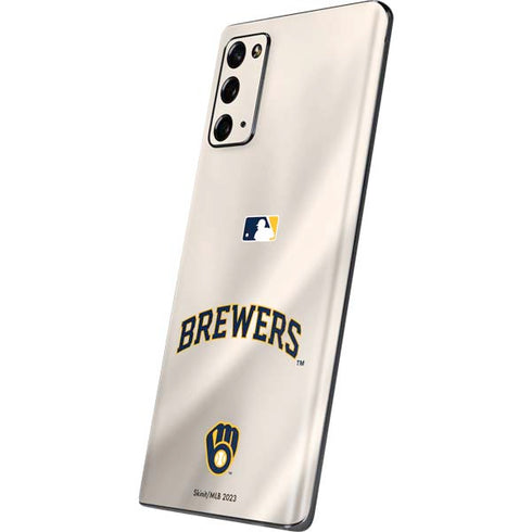 MLB Milwaukee Brewers Home Jersey Galaxy Note20 5G Skin