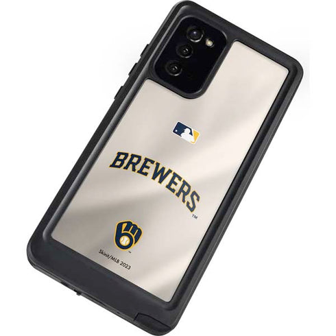MLB Milwaukee Brewers Home Jersey Galaxy Note20 5G Waterproof Case