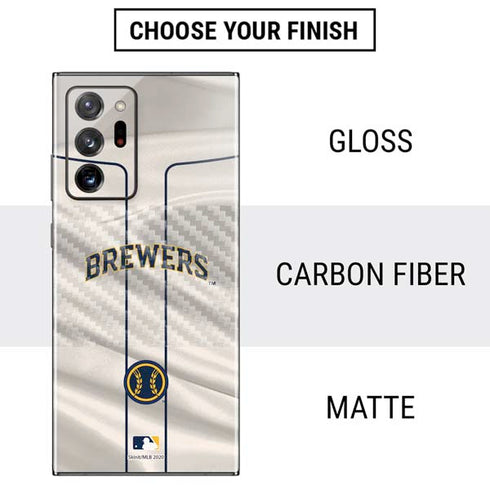 MLB Milwaukee Brewers Home Jersey Galaxy Note20 Ultra 5G Skin
