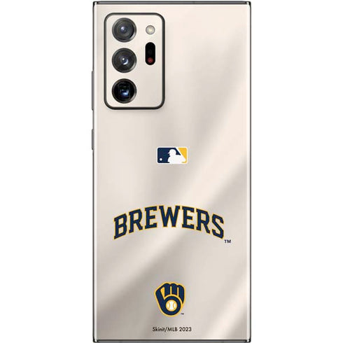 MLB Milwaukee Brewers Home Jersey Galaxy Note20 Ultra 5G Skin