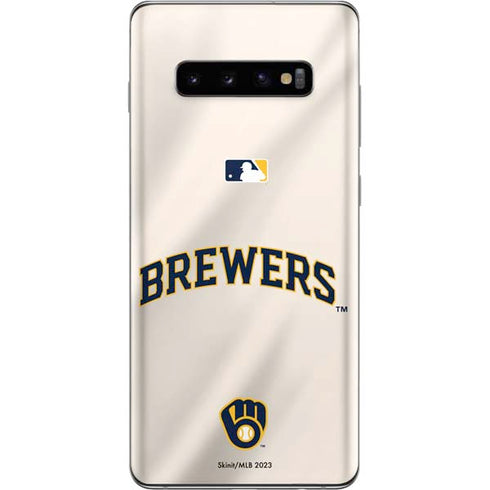 MLB Milwaukee Brewers Home Jersey Galaxy S10 Plus Skin