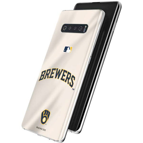 MLB Milwaukee Brewers Home Jersey Galaxy S10 Plus Skin
