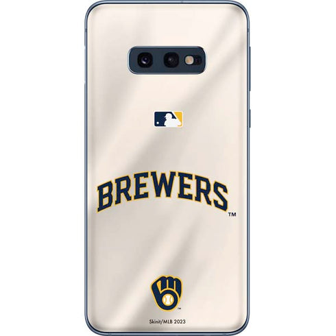 MLB Milwaukee Brewers Home Jersey Galaxy S10e Skin