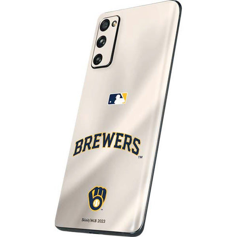 MLB Milwaukee Brewers Home Jersey Galaxy S20 Fan Edition Skin