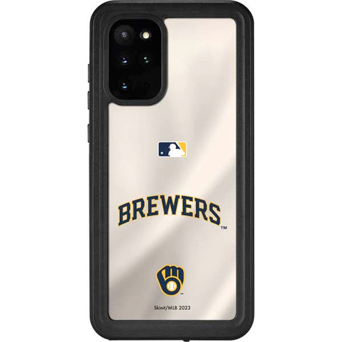 MLB Milwaukee Brewers Home Jersey Galaxy S20 Plus Waterproof Case