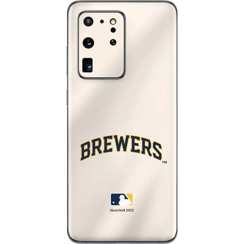 MLB Milwaukee Brewers Home Jersey Galaxy S20 Ultra 5G Skin