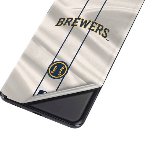 MLB Milwaukee Brewers Home Jersey Galaxy S21 5G Skin