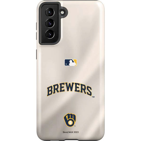 MLB Milwaukee Brewers Home Jersey Galaxy S21 Plus 5G Pro Case