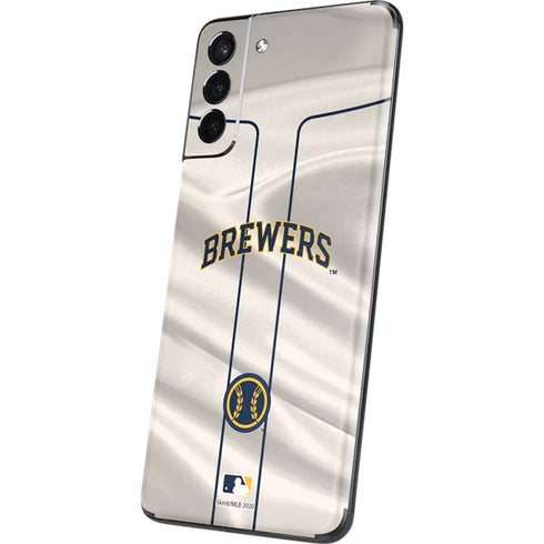 MLB Milwaukee Brewers Home Jersey Galaxy S21 Plus 5G Skin