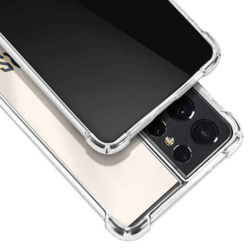 MLB Milwaukee Brewers Home Jersey Galaxy S21 Ultra 5G Clear Case
