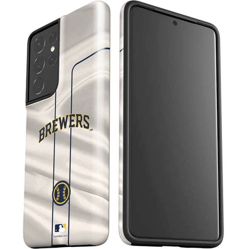 MLB Milwaukee Brewers Home Jersey Galaxy S21 Ultra 5G Pro Case