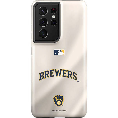MLB Milwaukee Brewers Home Jersey Galaxy S21 Ultra 5G Pro Case