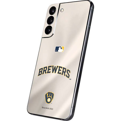 MLB Milwaukee Brewers Home Jersey Galaxy S22 Plus Skin