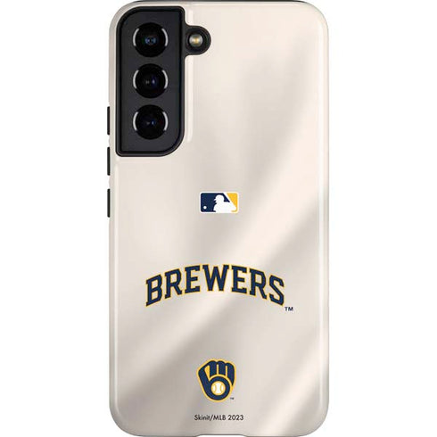 MLB Milwaukee Brewers Home Jersey Galaxy S22 Pro Case