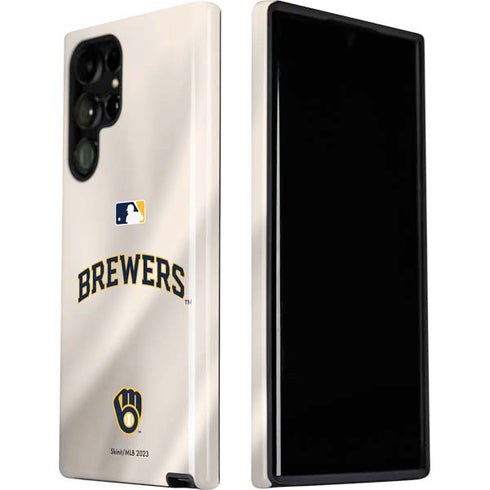 MLB Milwaukee Brewers Home Jersey Galaxy S22 Ultra Pro Case