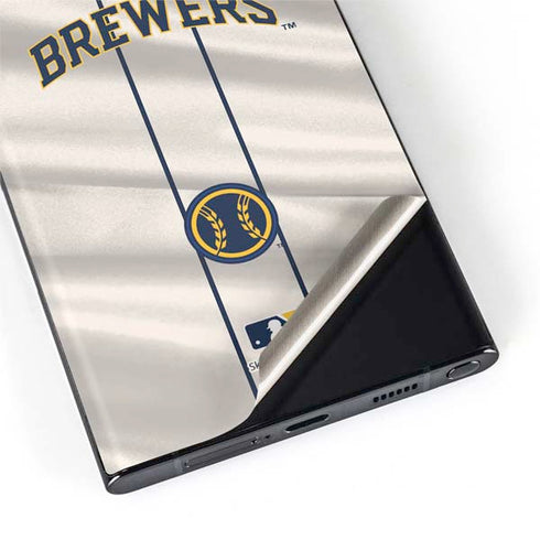 MLB Milwaukee Brewers Home Jersey Galaxy S22 Ultra Skin