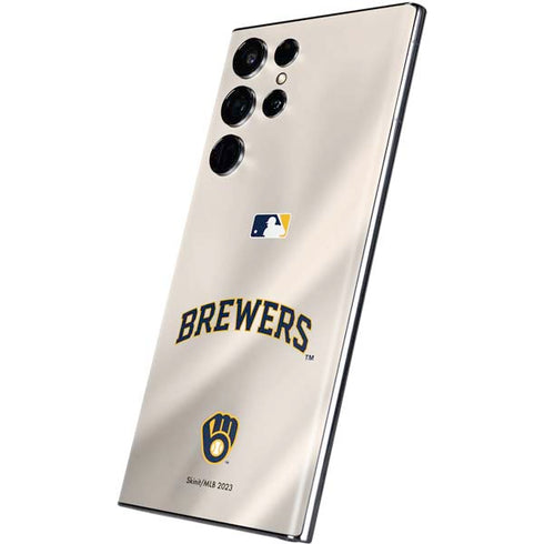 MLB Milwaukee Brewers Home Jersey Galaxy S22 Ultra Skin