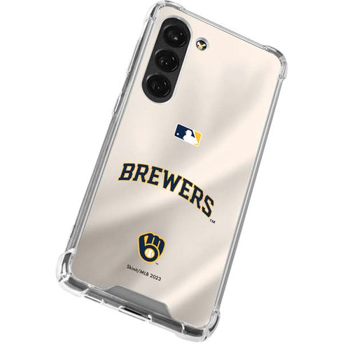 MLB Milwaukee Brewers Home Jersey Galaxy S23 Clear Case