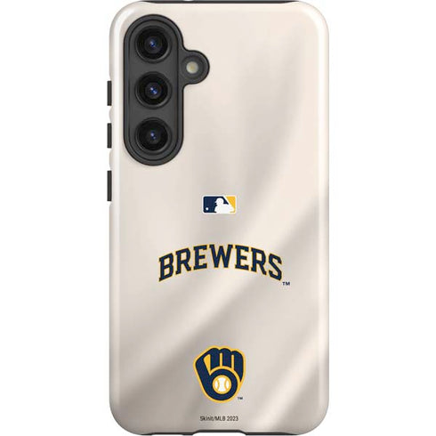 MLB Milwaukee Brewers Home Jersey Galaxy S24 Plus Impact Case