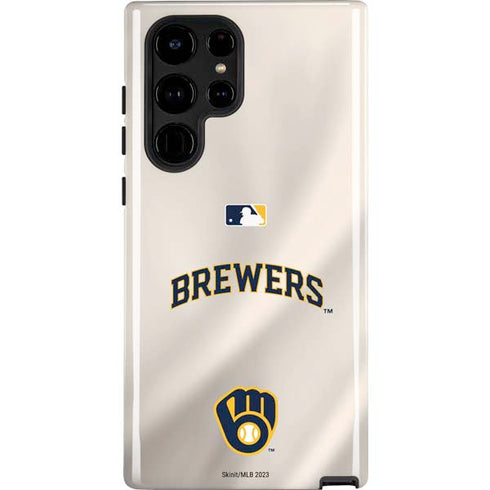 MLB Milwaukee Brewers Home Jersey Galaxy S24 Ultra Impact Case