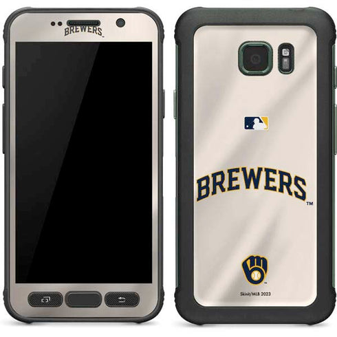 MLB Milwaukee Brewers Home Jersey Galaxy S7 Active Skin