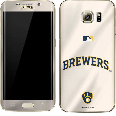 MLB Milwaukee Brewers Home Jersey Galaxy S7 Edge Skin