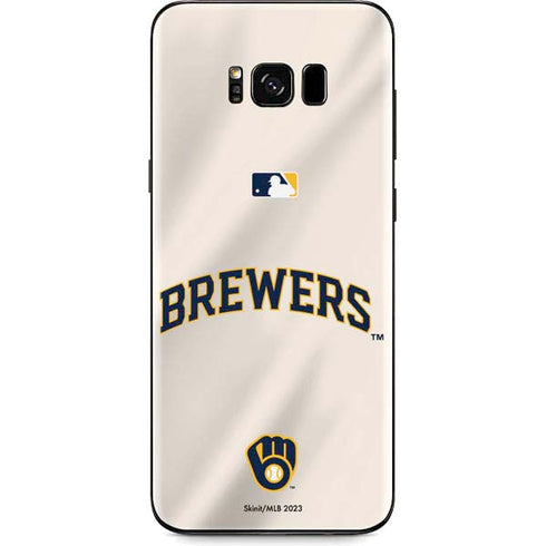 MLB Milwaukee Brewers Home Jersey Galaxy S8 Plus Skin