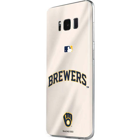MLB Milwaukee Brewers Home Jersey Galaxy S8 Plus Skin