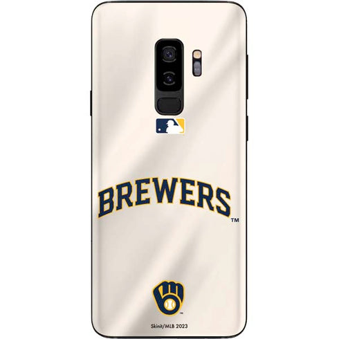 MLB Milwaukee Brewers Home Jersey Galaxy S9 Plus Skin