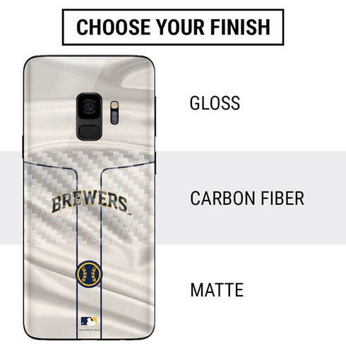 MLB Milwaukee Brewers Home Jersey Galaxy S9 Skin