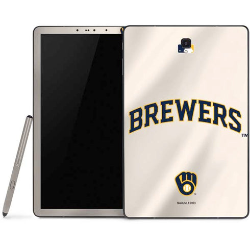MLB Milwaukee Brewers Home Jersey Samsung Galaxy Tab Skin