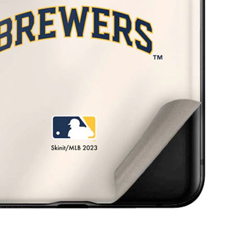 MLB Milwaukee Brewers Home Jersey Galaxy Z Flip Skin