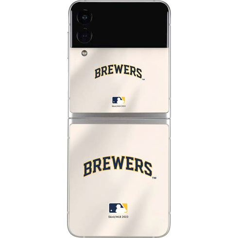 MLB Milwaukee Brewers Home Jersey Galaxy Z Flip3 5G Skin