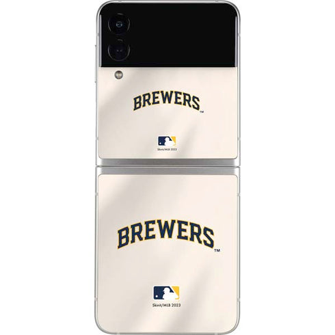 MLB Milwaukee Brewers Home Jersey Galaxy Z Flip4 5G Skin