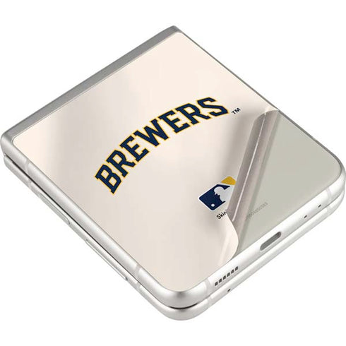 MLB Milwaukee Brewers Home Jersey Galaxy Z Flip4 5G Skin