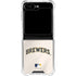 MLB Milwaukee Brewers Home Jersey Galaxy Z Flip5 5G Clear Case