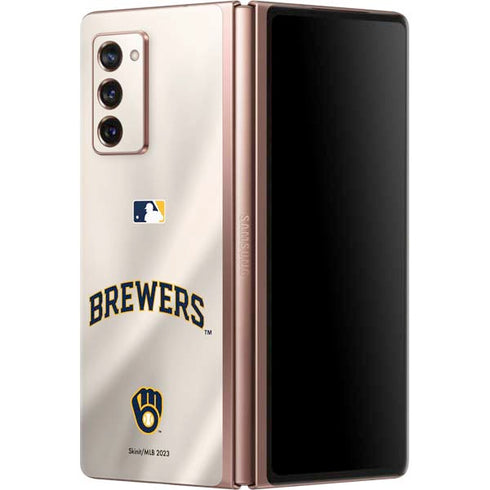MLB Milwaukee Brewers Home Jersey Galaxy Z Fold2 5G Skin