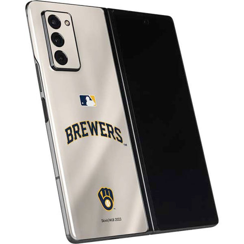 MLB Milwaukee Brewers Home Jersey Galaxy Z Fold2 5G Skin