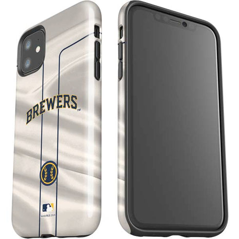 MLB Milwaukee Brewers Home Jersey iPhone 11 Impact Case