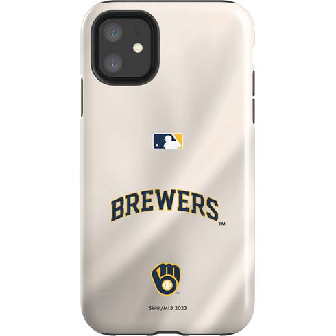 MLB Milwaukee Brewers Home Jersey iPhone 11 Impact Case