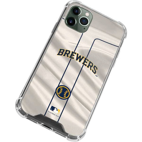 MLB Milwaukee Brewers Home Jersey iPhone 11 Pro Max Clear Case