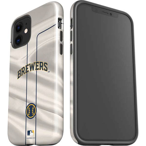 MLB Milwaukee Brewers Home Jersey iPhone 12 Impact Case