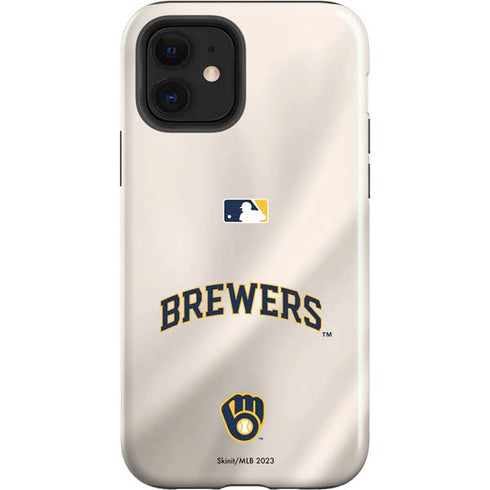 MLB Milwaukee Brewers Home Jersey iPhone 12 Impact Case